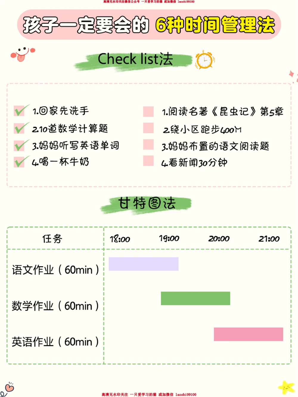适合孩子用的6种时间管理法-学会自律_2025抖音最火小学全科全年级资料大全集超完整版_学习方法VIP资源禁止外传