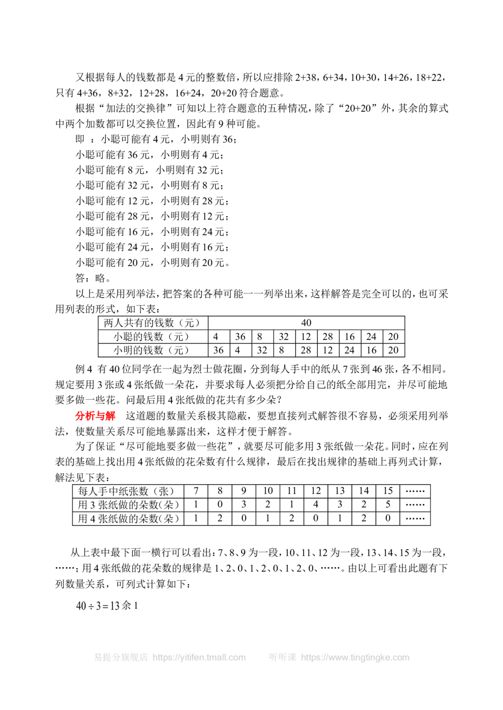 用列表法解应用题(含答案)-_小学奥数举一反三1-6年级相关课程_奥数历年杯赛真题全套（PDF、Word可打印）_09、小学奥林匹克辅导及答案36套