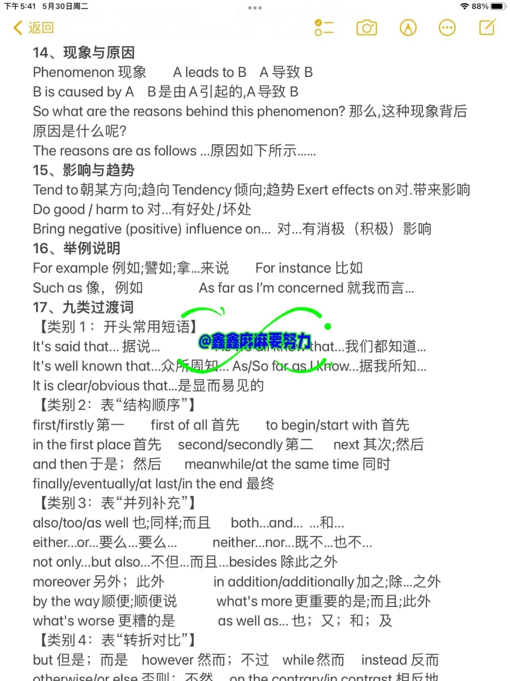 英语作文高分短语，及万能句式！_中小学精品资料(高清可打印)_初中大全集高清资料整理版