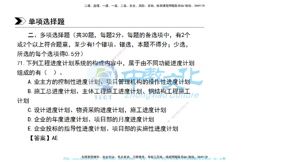 01.一建管理-2019年真题解析-讲义_2026年一级建造师_2026年一建管理_2025年一建管理SVIP_03-习题精析✿实战特训✿模考通关_24-管理《真题解析班》名师ZJ_课程讲义
