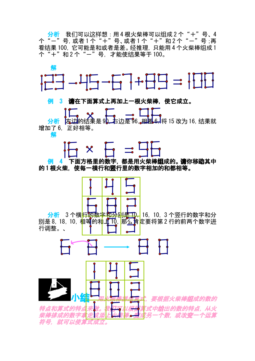 第二讲火柴棒游戏（一）_小学奥数举一反三1-6年级相关课程_奥数分专题题型与解题思路_小学奥数知识讲解