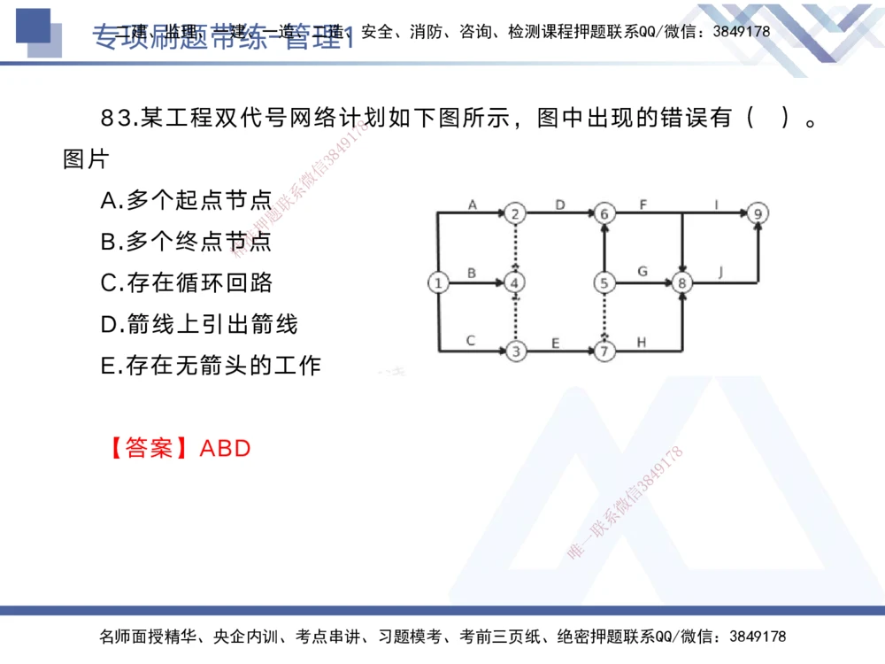 01.2025黄雨诗-专项刷题带练-管理1_2026年一级建造师_2026年一建管理_2025年一建管理SVIP_03-习题精析✿实战特训✿模考通关_44-管理《专项刷题带练》黄雨诗HX_讲义