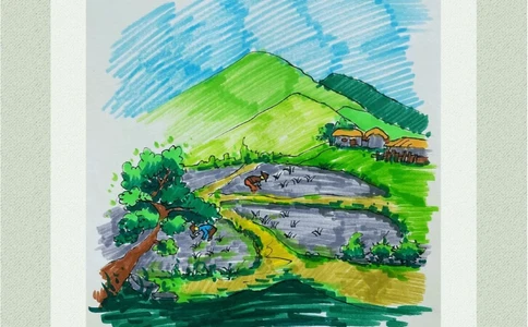 看画猜诗一个充满绿色的世界_中小学精品资料(高清可打印)_古诗词大全集281份高清资料整理版