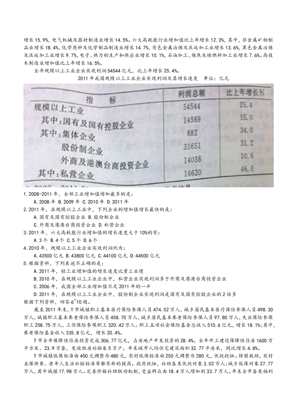 2014笔试试题真题及答案_三桶油_中国石油_中石油笔试(1)_1、重点中石油历年招聘笔试真题（14-22）