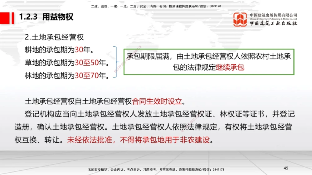 02节：1.2.1物权的设立、变更、转让、消灭和保护～1.2.3用益物权（12.15）_2026年一建法规_2026年一建法规SVIP_02-基础精讲✿高端面授✿深度强化_讲义