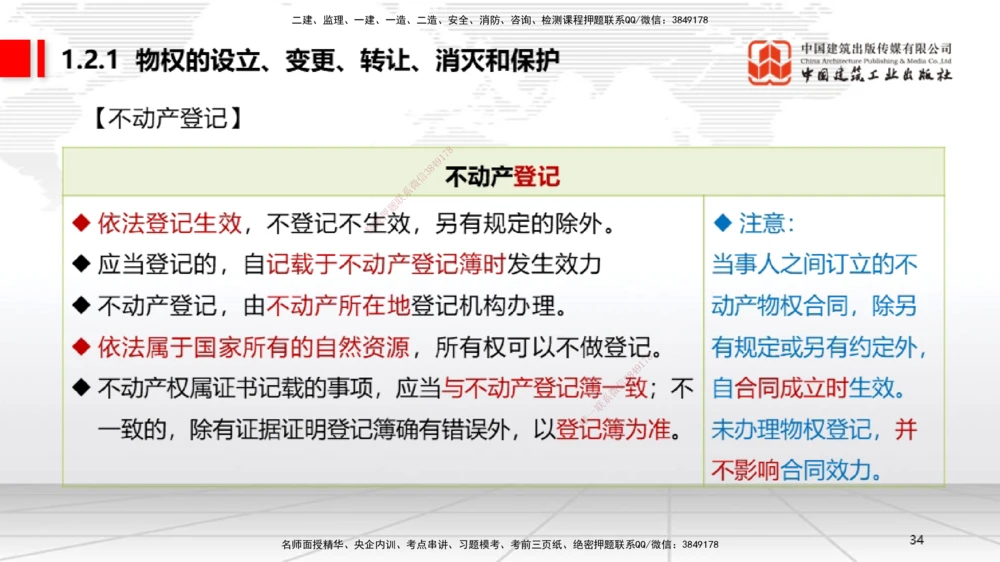 02节：1.2.1物权的设立、变更、转让、消灭和保护～1.2.3用益物权（12.15）_2026年一建法规_2026年一建法规SVIP_02-基础精讲✿高端面授✿深度强化_讲义