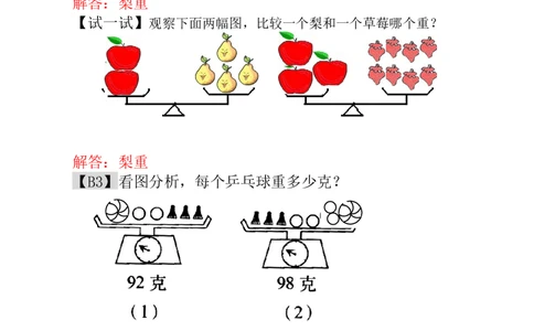 第15讲天平平衡-教师版_小学奥数举一反三1-6年级相关课程_1一年级奥数《举一反三》_1一年级奥数（23讲）《举一反三》
