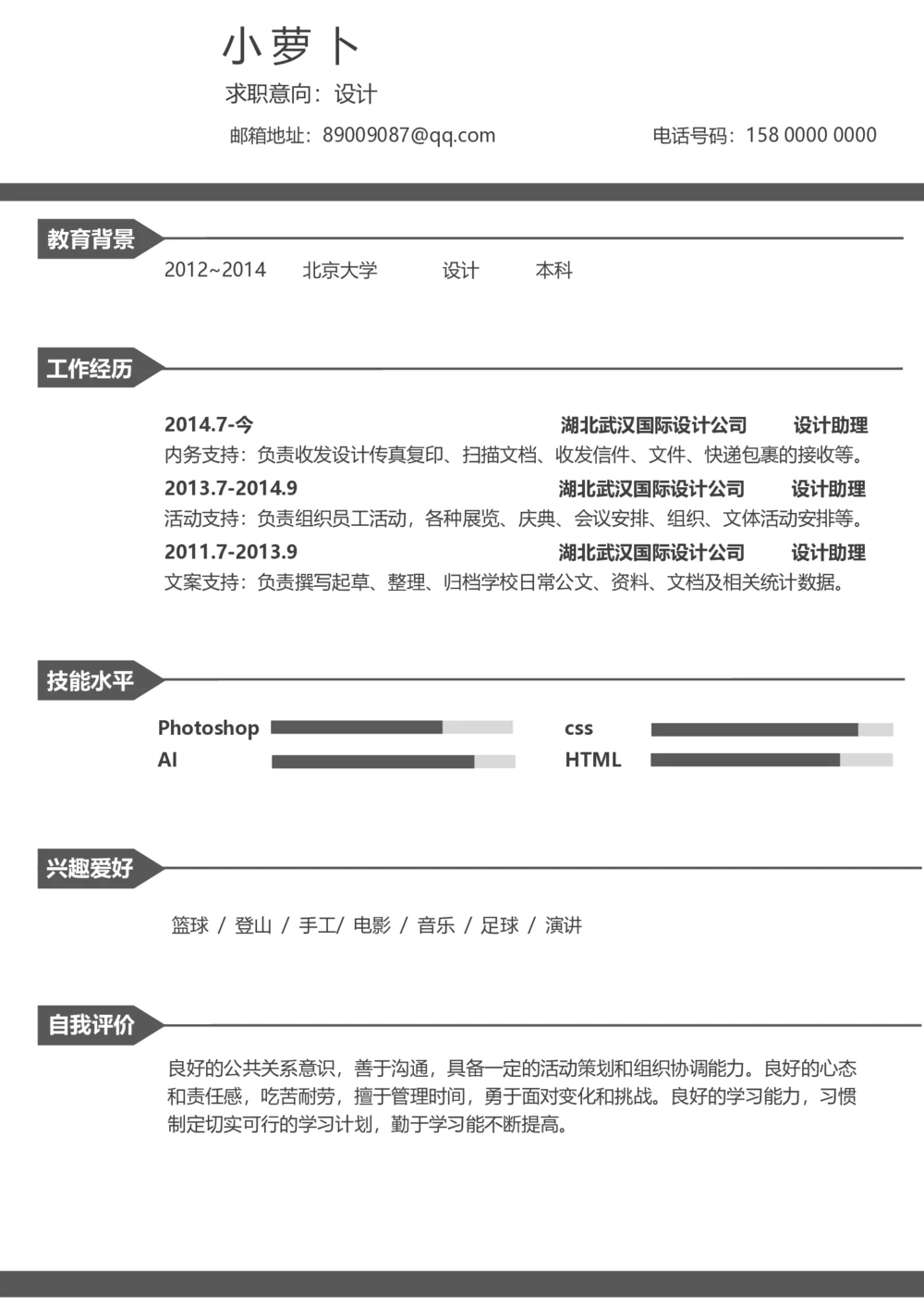24_26考研复试_复试真题、简历模板、补充资料（旧版资料）_考研复试简历124款_106单页简历模板