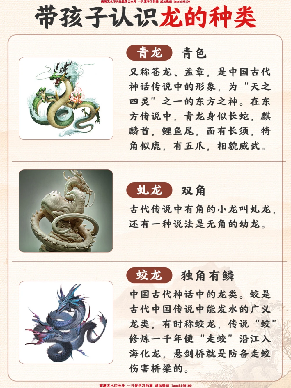 龙年送瑞龙-带孩子认识龙的种类_2025抖音最火小学全科全年级资料大全集超完整版_小学语文VIP资源禁止外传