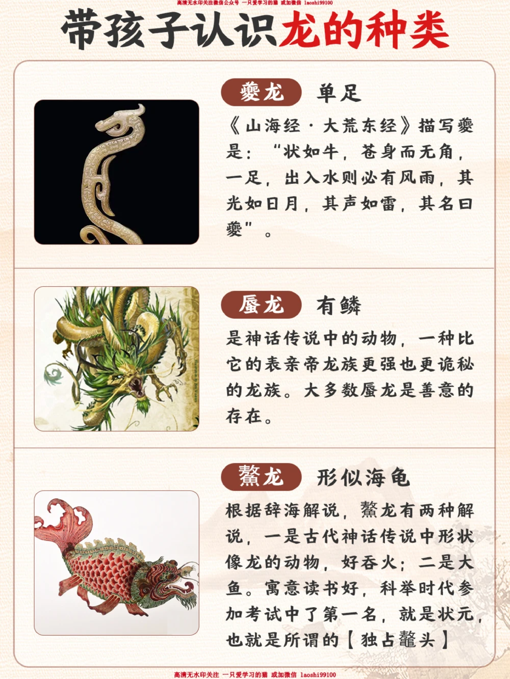 龙年送瑞龙-带孩子认识龙的种类_2025抖音最火小学全科全年级资料大全集超完整版_小学语文VIP资源禁止外传