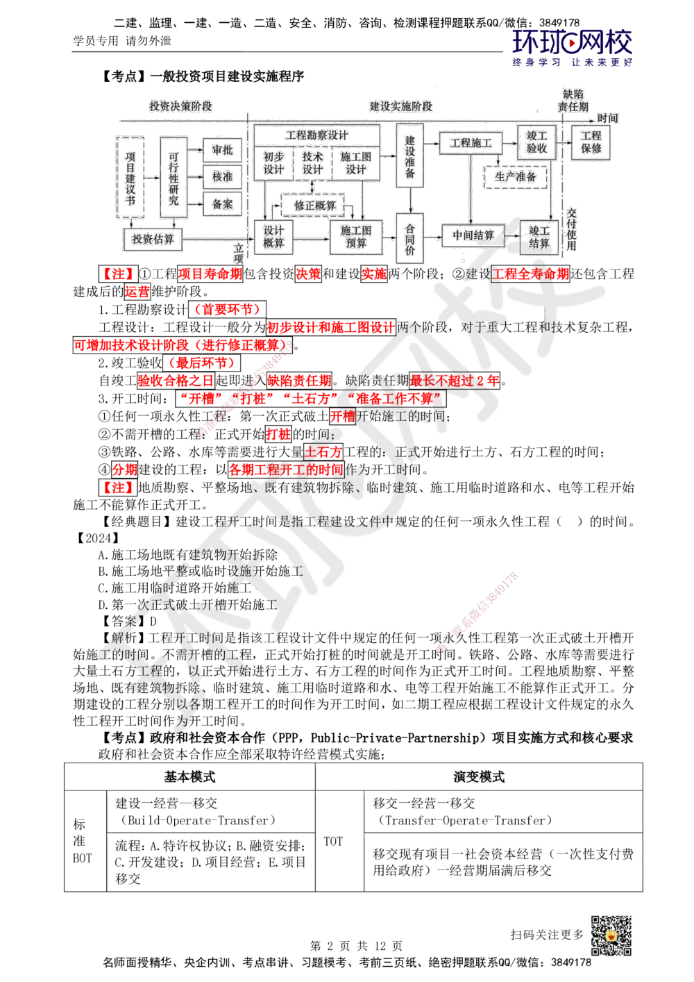 01.直播密训一_2026年一级建造师_2026年一建管理_2025年一建管理SVIP_04-冲刺串讲✿考点强化✿小灶集训_17-管理《直播密训班》张君HQ推荐_讲义