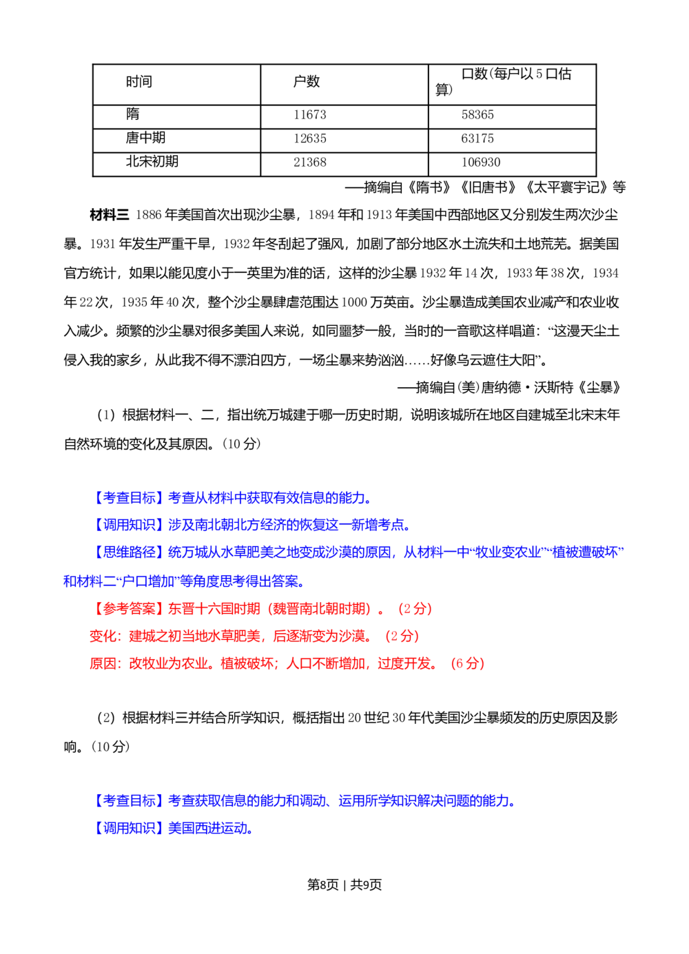 2008年高考历史试卷（四川）（解析卷）_历史历年高考真题_新&middot;Word版2008-2025&middot;高考历史真题_历史（按试卷类型分类）2008-2025_自主命题卷&middot;历史（2008-2025）