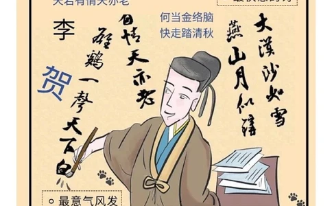 诗鬼李贺｜天若有情天亦老_中小学精品资料(高清可打印)_古诗词大全集281份高清资料整理版