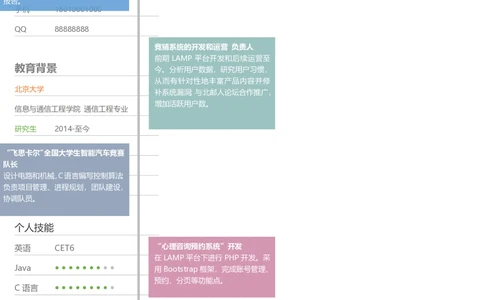 48_26考研复试_10考研复试资料25_2025考研复试简历124款_106单页简历模板