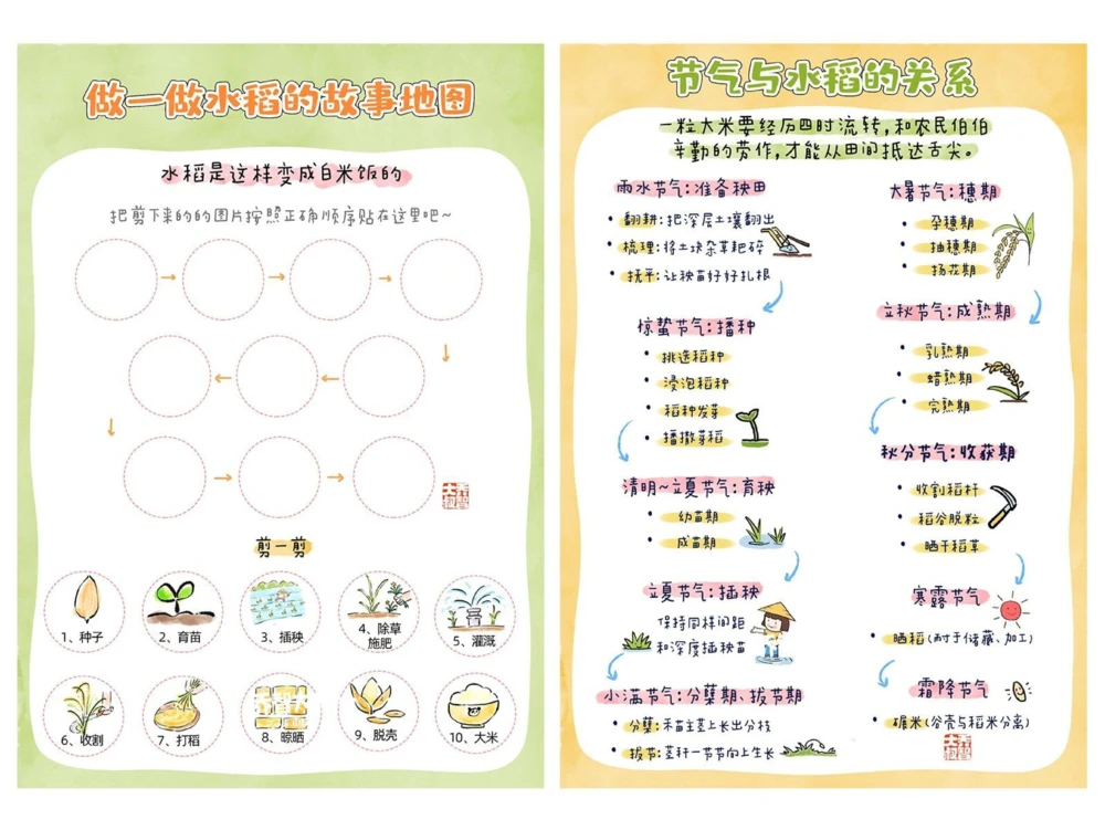 给孩子们的水稻生长观察手册_中小学精品资料(高清可打印)_常识知识大全集140份高清资料整理版