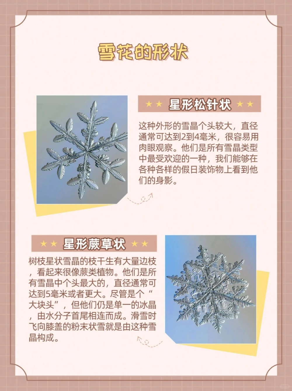 涨知识，神奇雪花小知识&mdash;&mdash;雪花的形状！_中小学精品资料(高清可打印)_常识知识大全集140份高清资料整理版