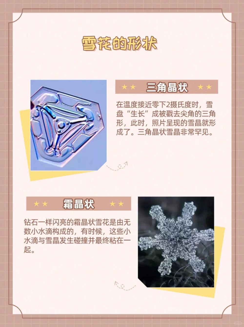 涨知识，神奇雪花小知识&mdash;&mdash;雪花的形状！_中小学精品资料(高清可打印)_常识知识大全集140份高清资料整理版