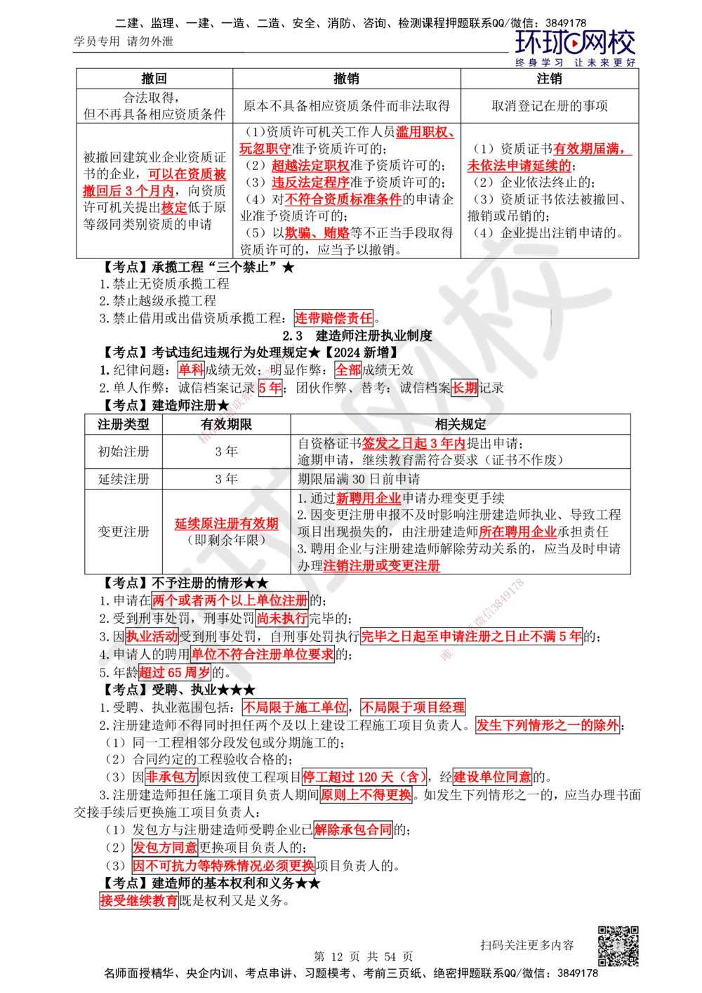 05.2025一建法规直播密训（全）_2026年一建法规_2025年一建法规SVIP_04-冲刺串讲✿考点强化✿小灶集训_16-法规《直播密训班》安国庆HQ_讲义