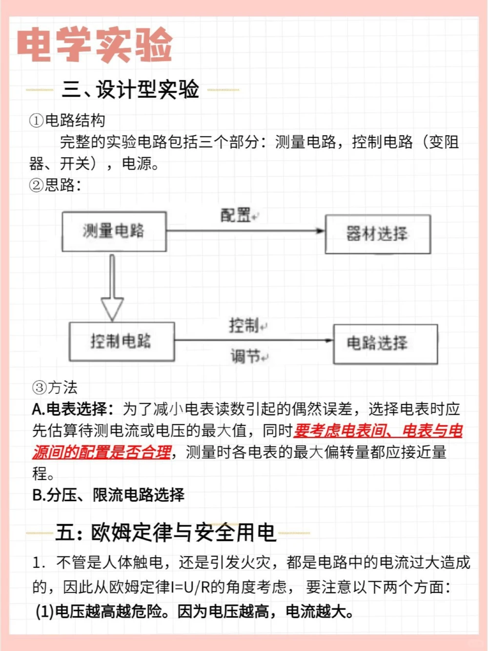 能救一个是一个物理电学实验真不难_中小学精品资料(高清可打印)_初中大全集高清资料整理版