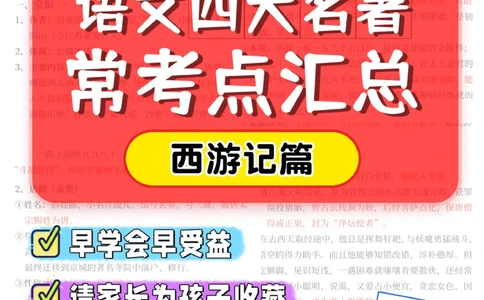 语文四大名著常考点-西游记篇_2025抖音最火小学全科全年级资料大全集超完整版_小学语文VIP资源禁止外传