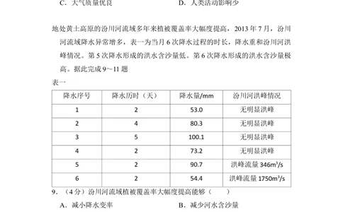 2018年高考地理试卷（新课标Ⅱ）（空白卷）_历年高考真题合集_地理历年高考真题_新&middot;Word版2008-2025&middot;高考地理真题_地理（按省份分类）2008-2025_2008-2025&middot;（陕西）地理高考真题