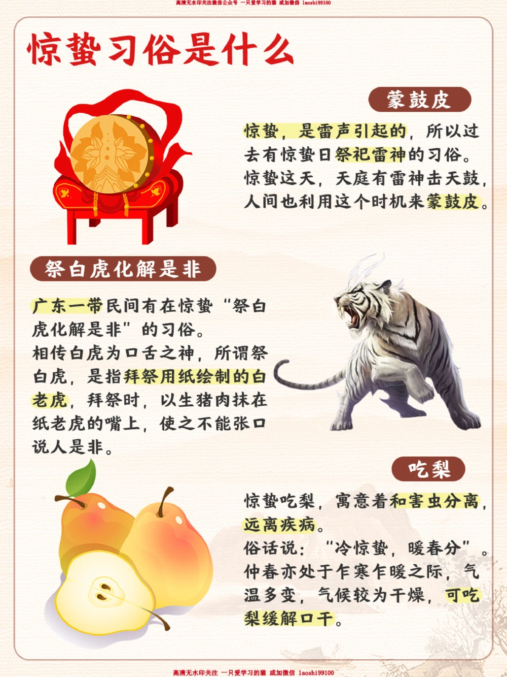 节气科普-惊蛰时节，春雷惊百虫！_2025抖音最火小学全科全年级资料大全集超完整版_小学常识VIP资源禁止外传