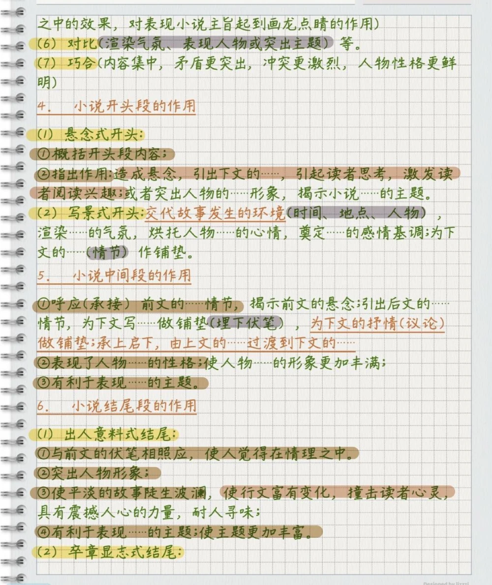 高中语文小说阅读理解万能答题公式，刷到了就代表你的语文成绩要好起来了，努力背熟#语文#每天学习一点点#阅读理解_中小学精品资料(高清可打印)_初中大全集高清资料整理版