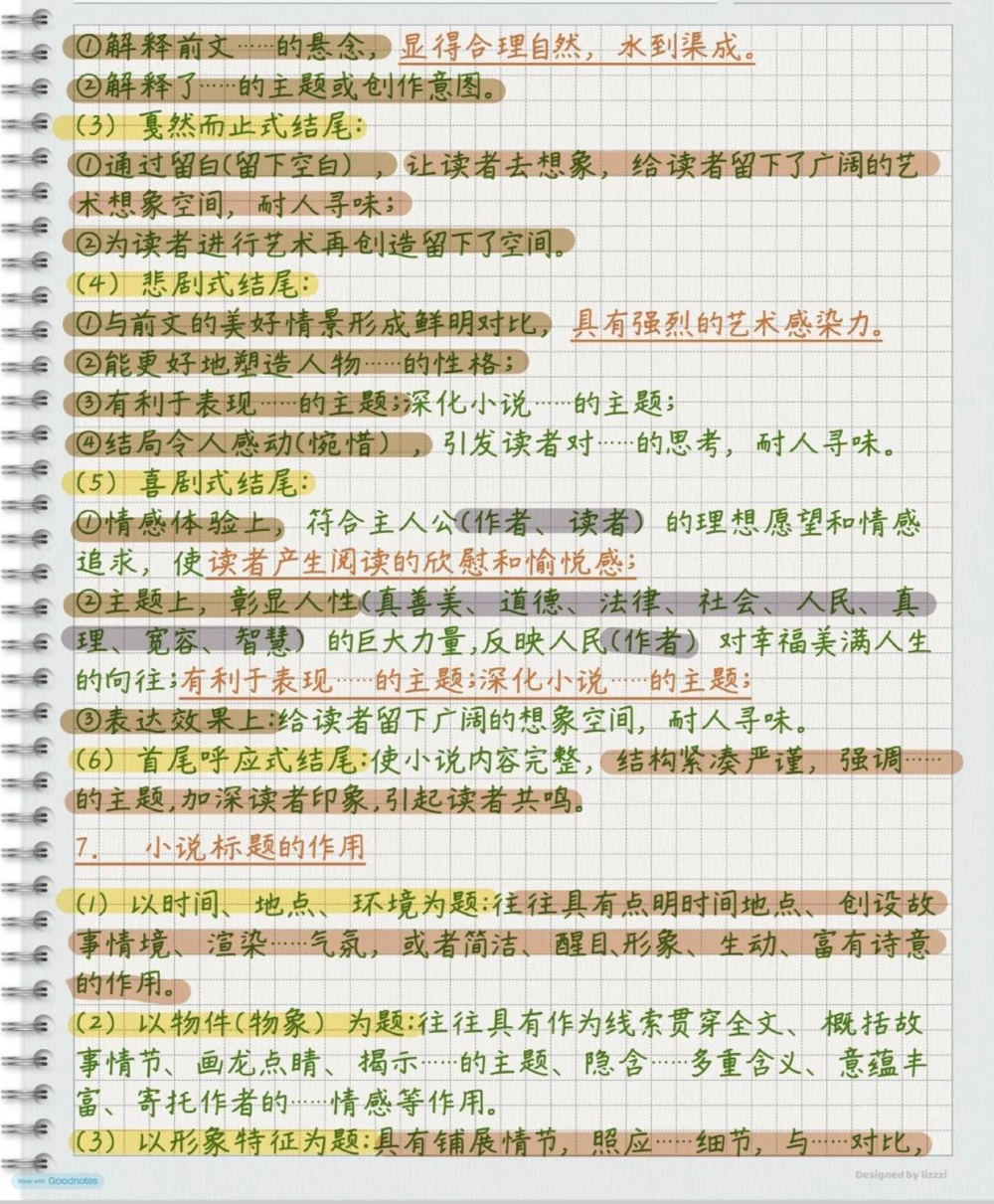 高中语文小说阅读理解万能答题公式，刷到了就代表你的语文成绩要好起来了，努力背熟#语文#每天学习一点点#阅读理解_中小学精品资料(高清可打印)_初中大全集高清资料整理版