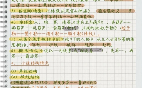 高中语文小说阅读理解万能答题公式，刷到了就代表你的语文成绩要好起来了，努力背熟#语文#每天学习一点点#阅读理解_中小学精品资料(高清可打印)_初中大全集高清资料整理版