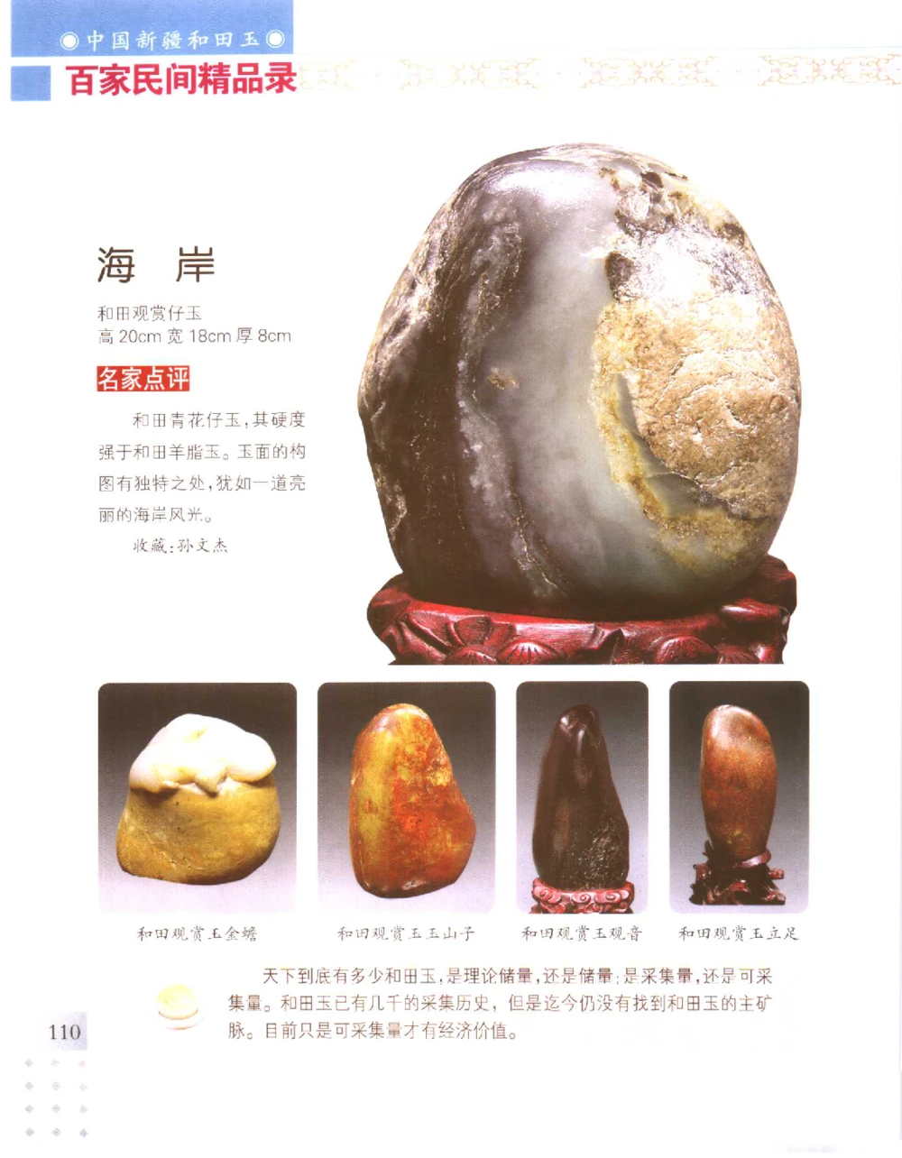 中国新疆和田玉百家民间精品录2006版__X018-玉石珠宝鉴定教程最新合集_7、和田玉鉴定专题全套课程_和田玉电子书