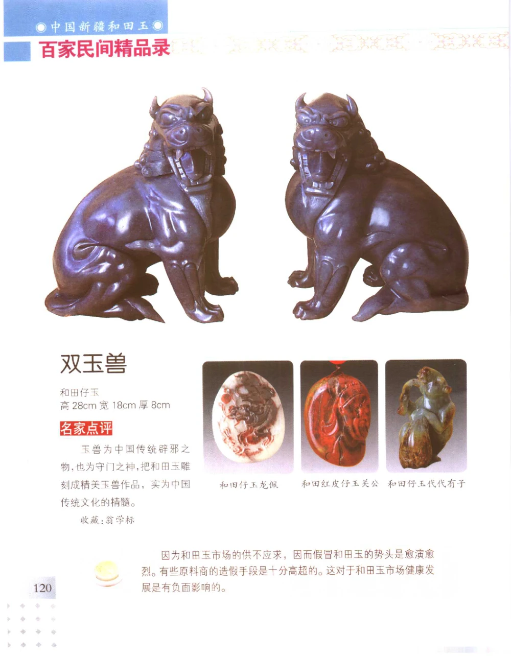 中国新疆和田玉百家民间精品录2006版__X018-玉石珠宝鉴定教程最新合集_7、和田玉鉴定专题全套课程_和田玉电子书