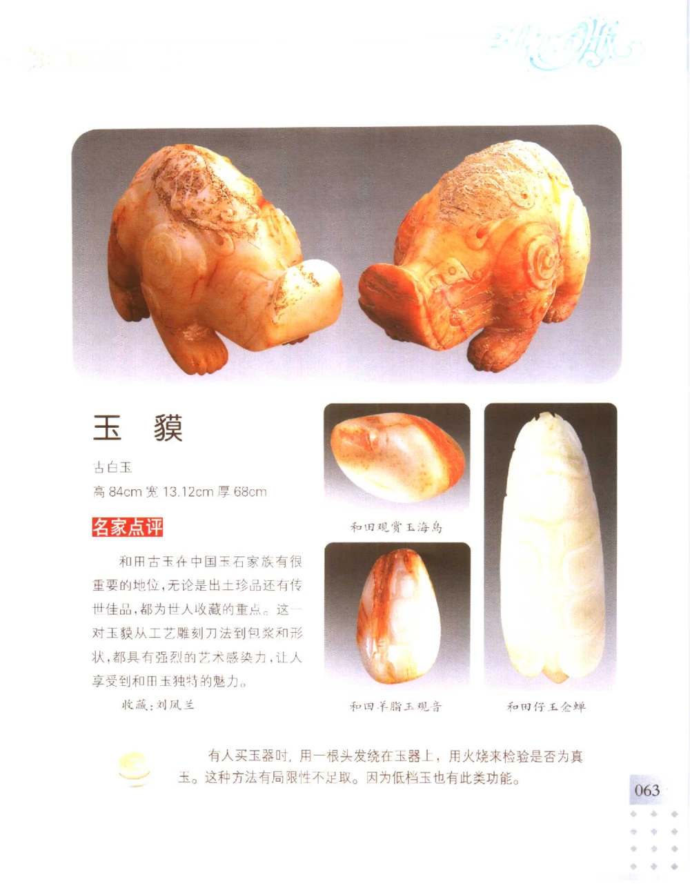 中国新疆和田玉百家民间精品录2006版__X018-玉石珠宝鉴定教程最新合集_7、和田玉鉴定专题全套课程_和田玉电子书