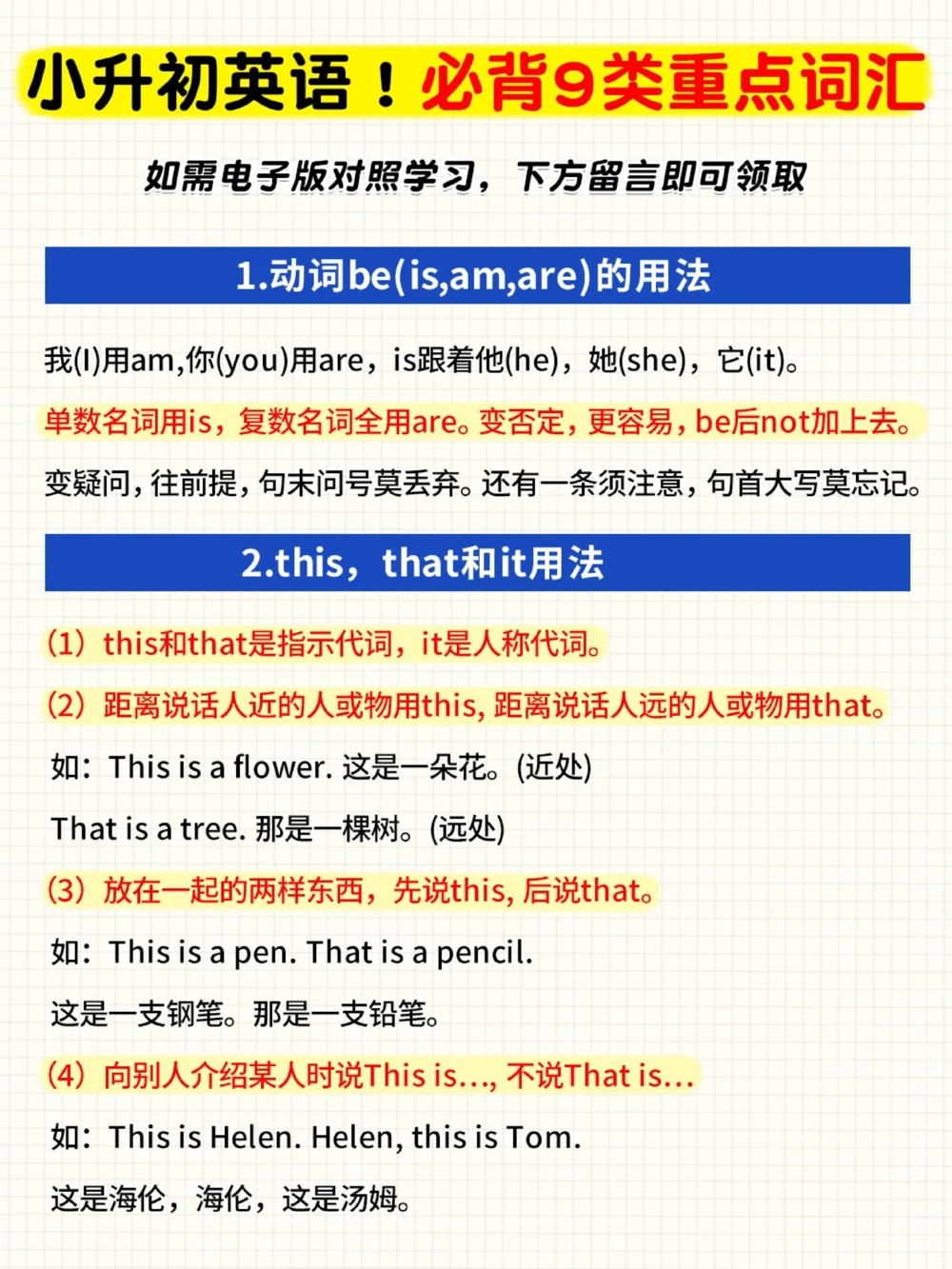 背了就能用小升初英语必背词汇_中小学精品资料(高清可打印)_初中大全集高清资料整理版