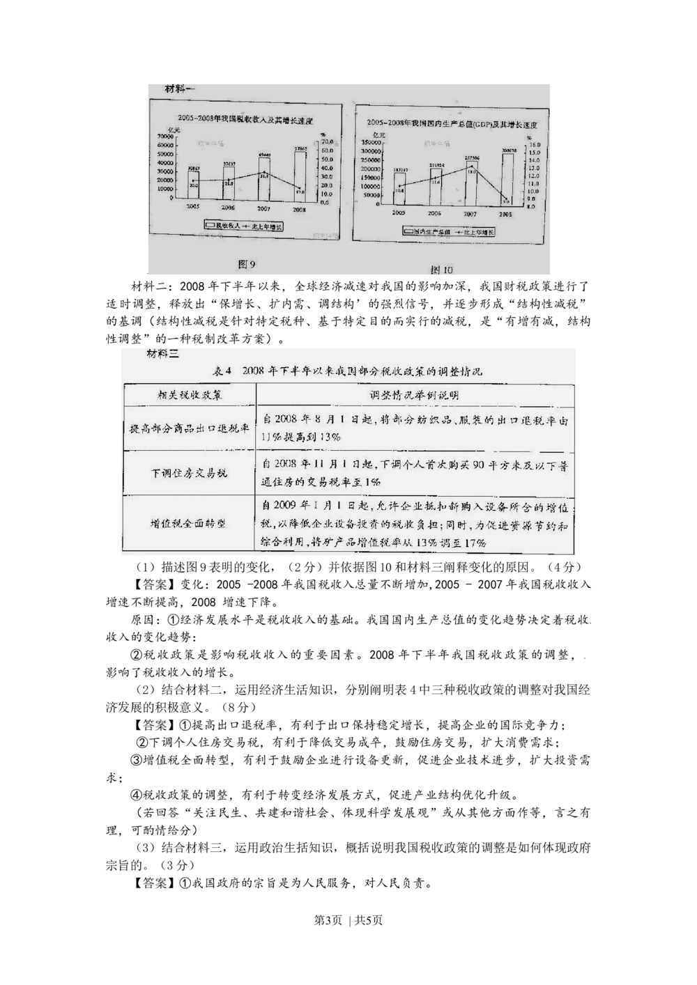 2009年高考生物政治（山东）（解析卷）_政治历年高考真题_新&middot;Word版2008-2025&middot;高考政治真题_政治（按省份分类）2008-2025_2008-2025&middot;（山东）政治高考真题
