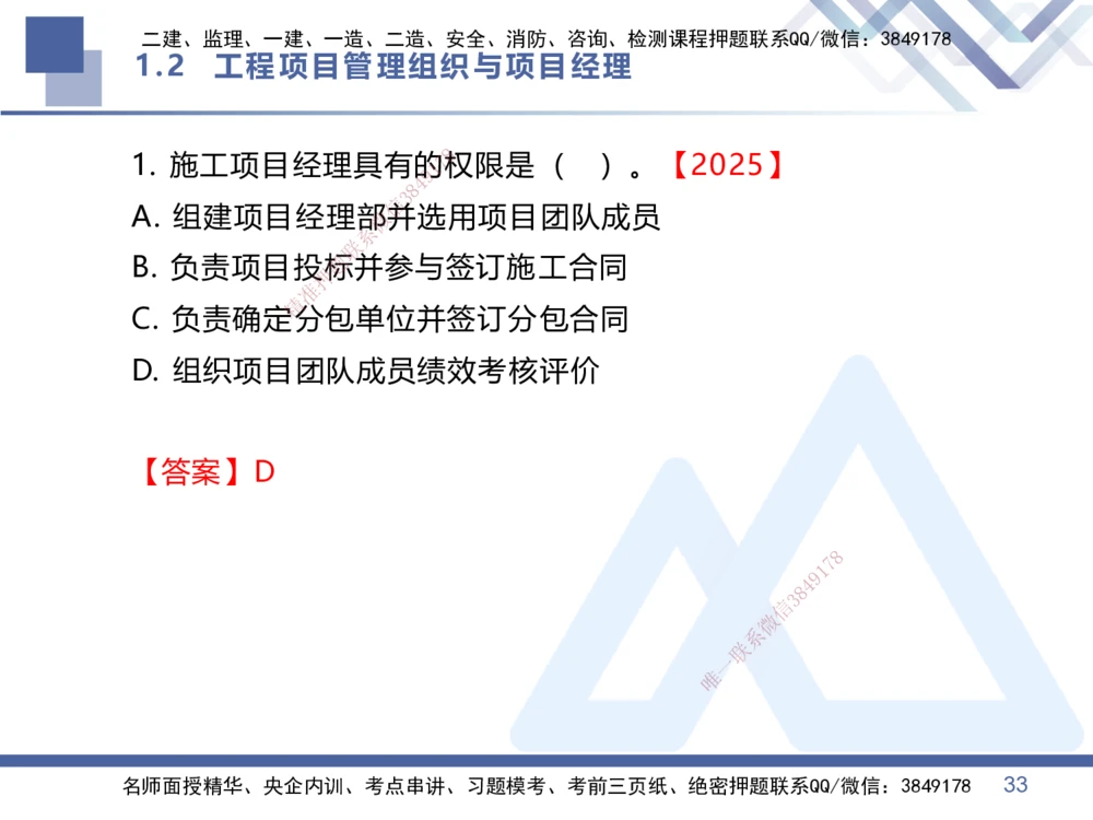 01.2026王晓丹-核心考点精析-管理1_2026年一级建造师_2026年一建管理_2026年一建管理SVIP_2026一建管理SVIP_04-冲刺串讲✿考点强化✿小灶集训_讲义