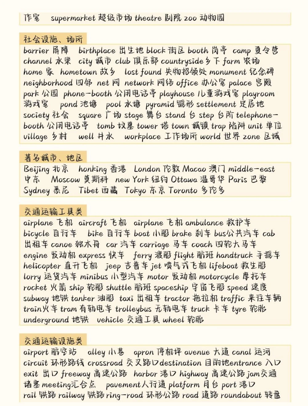 高中英语3500词汇分类记忆，背完你的英语就真的厉害了#英语#英语没那么难#英语单词#图文伙伴计划#抖音图文来了_中小学精品资料(高清可打印)_初中大全集高清资料整理版