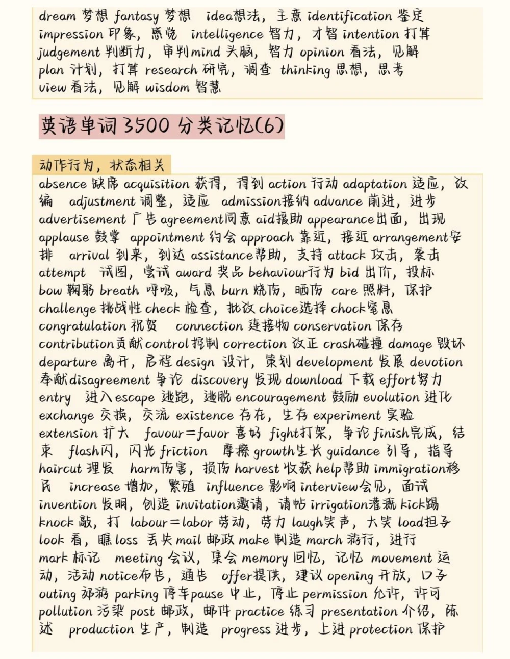 高中英语3500词汇分类记忆，背完你的英语就真的厉害了#英语#英语没那么难#英语单词#图文伙伴计划#抖音图文来了_中小学精品资料(高清可打印)_初中大全集高清资料整理版