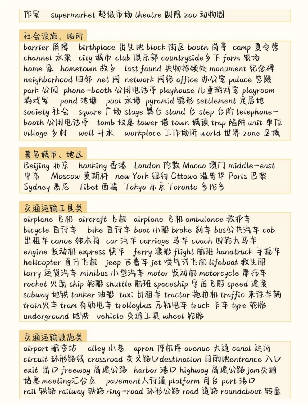 高中英语3500词汇分类记忆，背完你的英语就真的厉害了#英语#英语没那么难#英语单词#图文伙伴计划#抖音图文来了_中小学精品资料(高清可打印)_初中大全集高清资料整理版