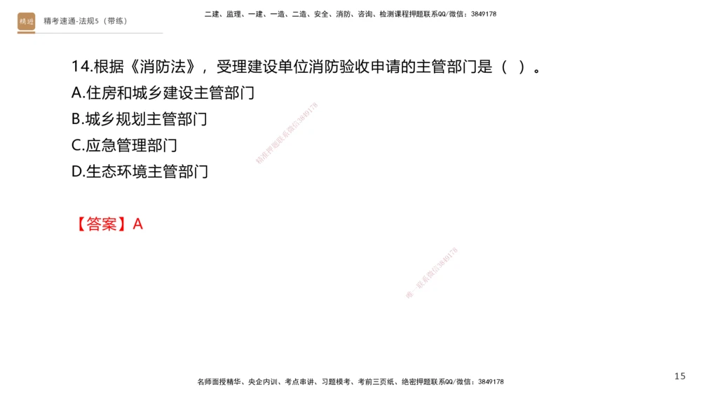 06.2025张峰-精考速通-法规5（带练）_2026年一建法规_2025年一建法规SVIP_03-习题精析✿实战特训✿模考通关_05-法规《精考速通带练》张峰HX_讲义