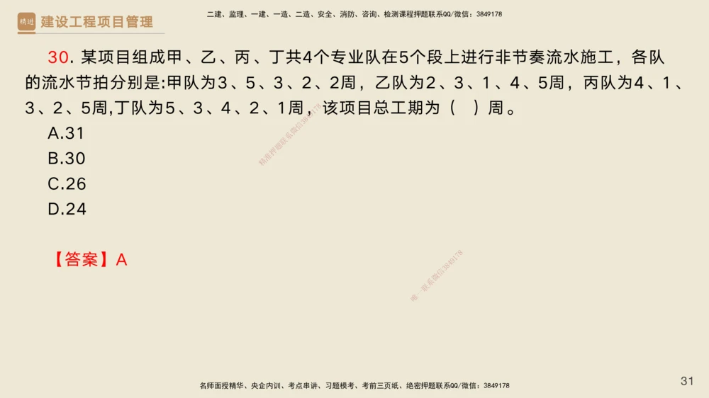 04.2025黄雨诗-精考速通-管理3（带练）_2026年一级建造师_2026年一建管理_2025年一建管理SVIP_03-习题精析✿实战特训✿模考通关_03-管理《精考速通带练》黄雨诗HX_讲义