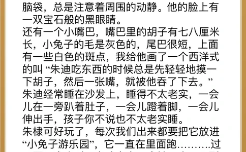 英语作文&ldquo;兔&rdquo;作文怎么写？1～6年级收藏_中小学精品资料(高清可打印)_高中大全集高清资料整理版