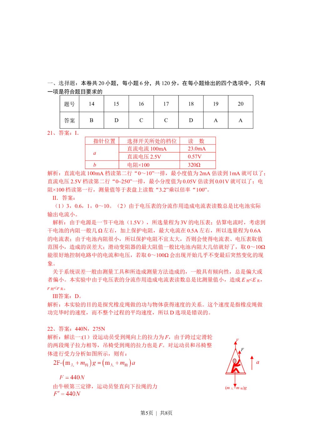 2009年高考物理试卷（安徽）（解析卷）_物理历年高考真题_新&middot;Word版2008-2025&middot;高考物理真题_物理（按年份分类）2008-2025_2009&middot;高考物理真题