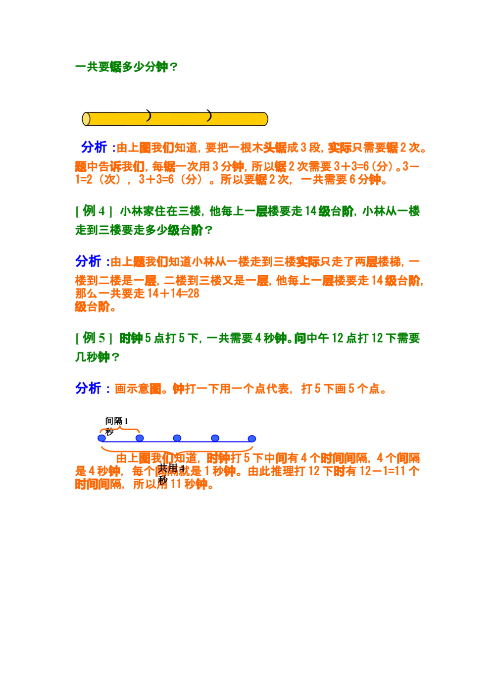 第五讲锯木头_小学奥数举一反三1-6年级相关课程_奥数分专题题型与解题思路_小学奥数知识讲解