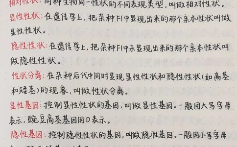 高中生物遗传知识总结，这部分知识比较重要，要牢记#高中生物#生物#每天学习一点点_中小学精品资料(高清可打印)_初中大全集高清资料整理版