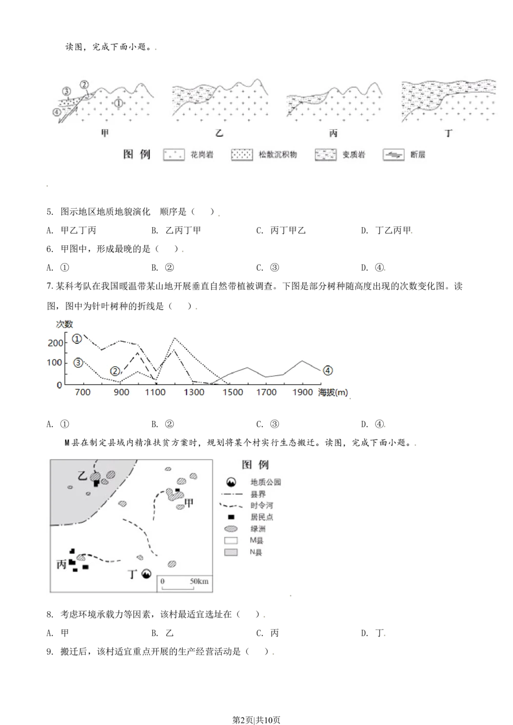 2021年高考地理试卷（北京）（空白卷）_历年高考真题合集_地理历年高考真题_新&middot;Word版2008-2025&middot;高考地理真题_地理（按省份分类）2008-2025_2008-2025&middot;（北京）地理高考真题