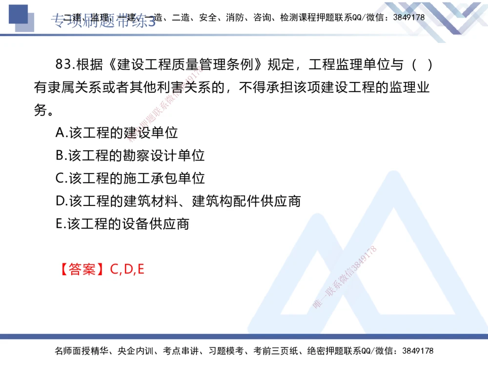 03.2025张峰-专项刷题带练-法规3_2026年一建法规_2025年一建法规SVIP_03-习题精析✿实战特训✿模考通关_36-法规《专项刷题带练》张峰HX_讲义