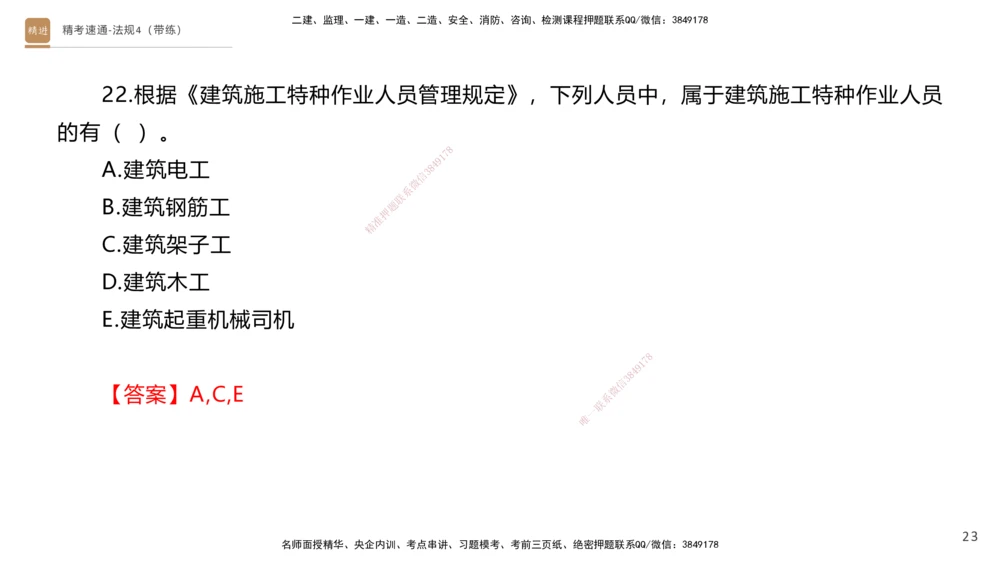05.2025张峰-精考速通-法规4（带练）_2026年一建法规_2025年一建法规SVIP_03-习题精析✿实战特训✿模考通关_05-法规《精考速通带练》张峰HX_讲义