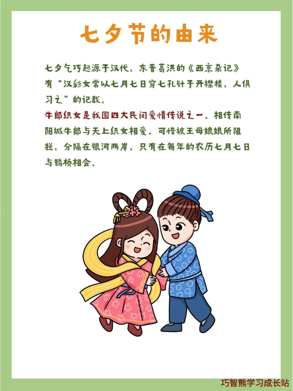 给孩子的传统节日习俗科普&mdash;七夕节_中小学精品资料(高清可打印)_古文化大全集628份高清资料整理版