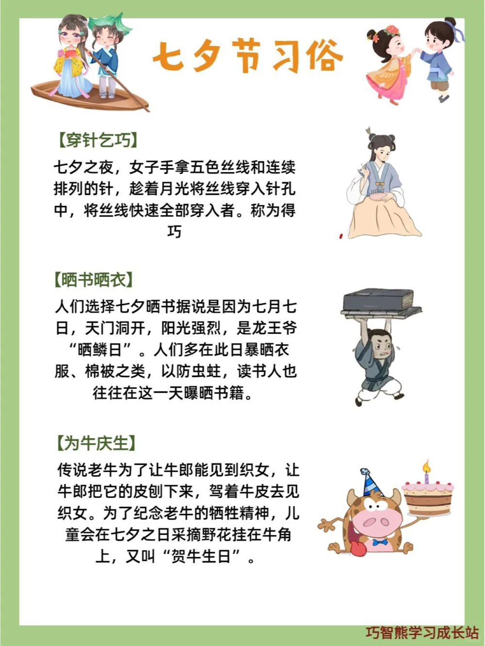 给孩子的传统节日习俗科普&mdash;七夕节_中小学精品资料(高清可打印)_古文化大全集628份高清资料整理版