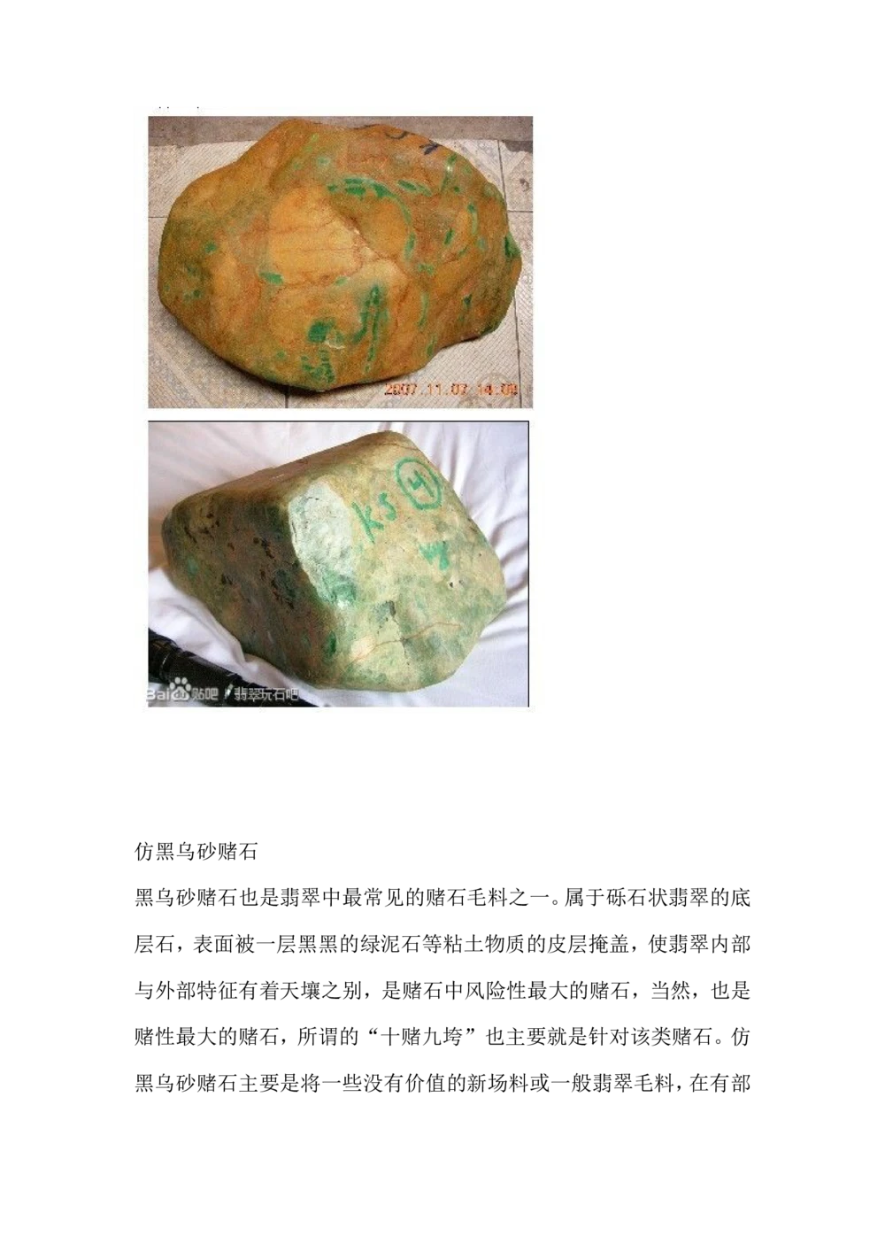 常见假皮赌石_X018-玉石珠宝鉴定教程最新合集_8、玉石翡翠鉴定与投资电子资料_赌石专题
